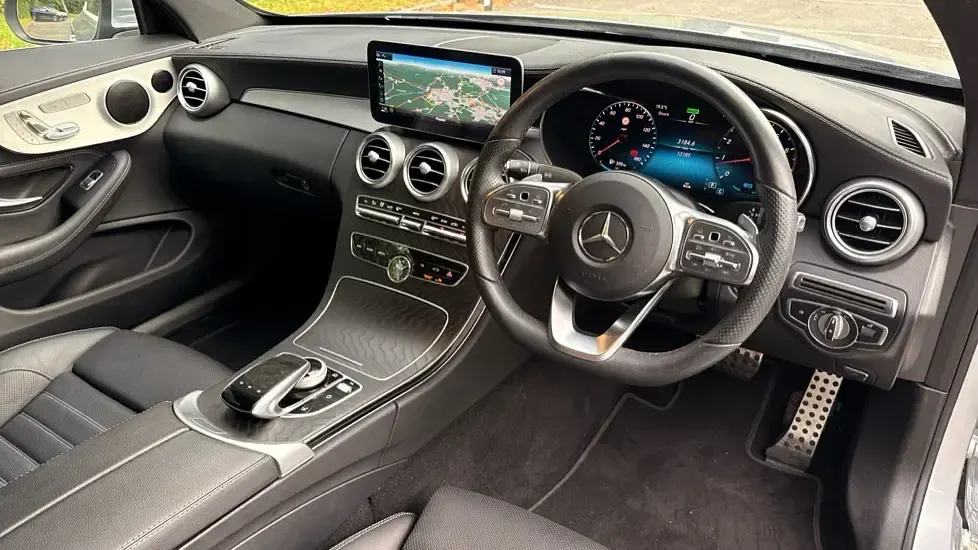 Used Mercedes C200 AMG line 184 HP (135 kW) 2023 Silver