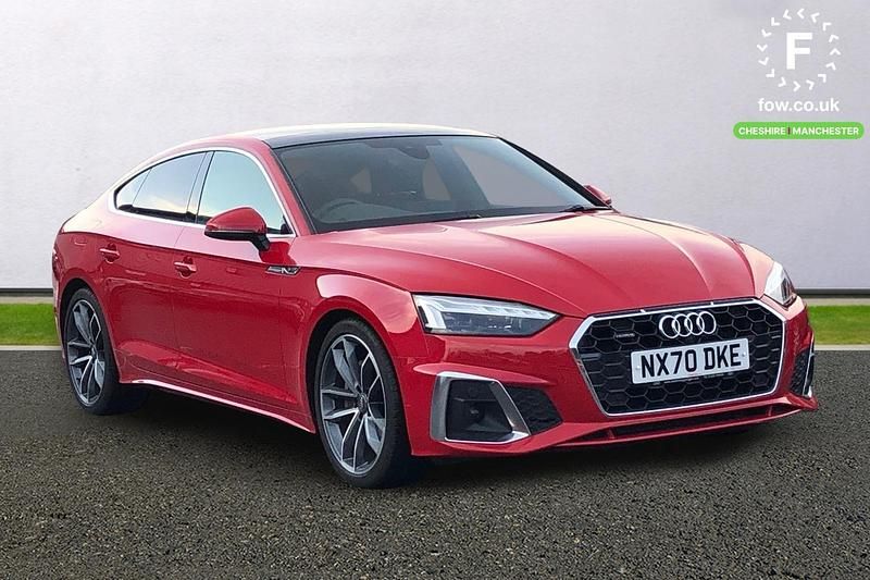 Red Used 2020 Audi A5 S-Line Hatchback | £22,699 (Fair price) - Image 1/4