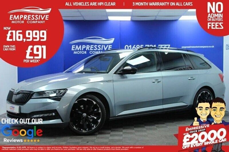 Grey Used 2021 Skoda Superb SportlinePlus Estate | £16,999 (Fair price) - Image 1/4