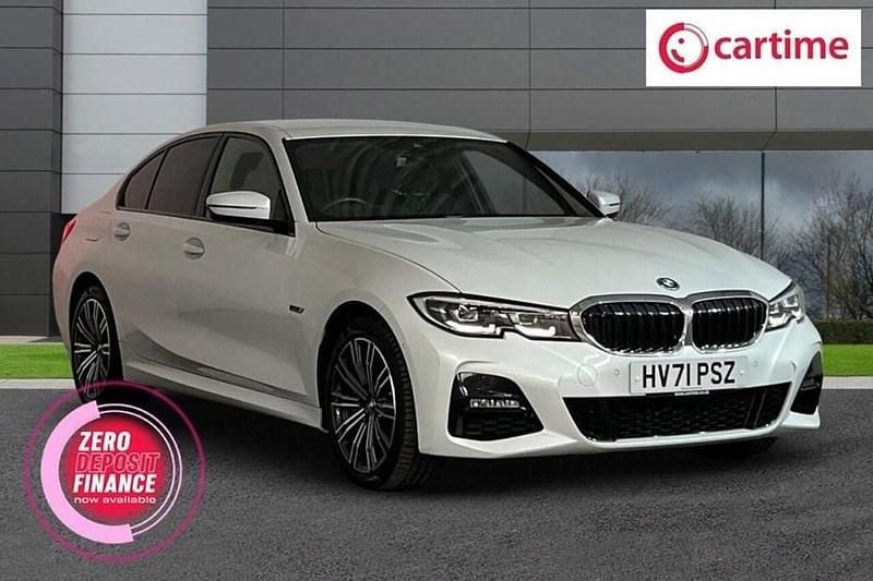 White Used 2021 BMW 330e M Sport Sedan | £23,499 (Fair price) - Image 1/1