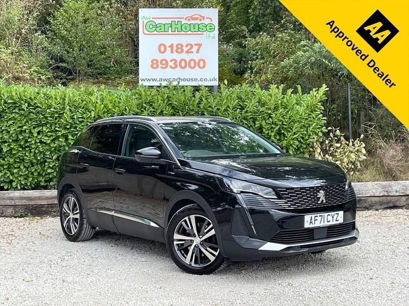 Black Used 2021 Peugeot 3008 Allure Premium SUV | £10,999 (Fair price) - Image 1/4