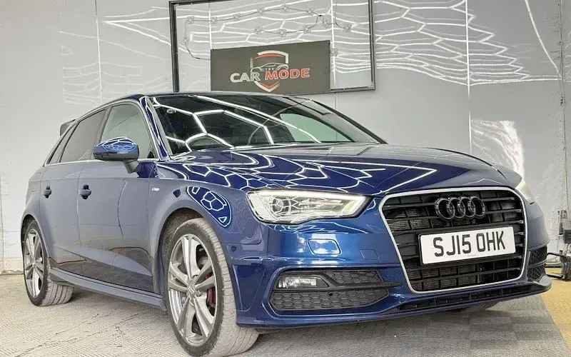 Used Audi A3 Sportback S-Line 150 HP (110 kW) 2015 Blue Hatchback