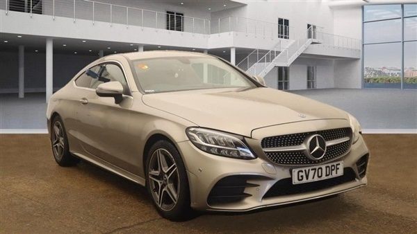 Silver Used 2021 Mercedes C200 AMG line Coupe | £24,299 (Expensive) - Image 1/2