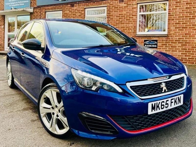 Used Peugeot 308 GT-line 120 HP (88 kW) 2015 Blue Hatchback