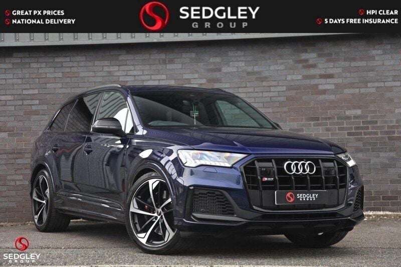 Blue Used 2021 Audi SQ7 Black Edition SUV | £49,495 (Good price) - Image 1/4