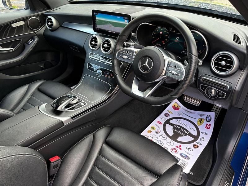 Used Mercedes C220 AMG Line Premium 194 HP (142 kW) 2020 Blue Sedan