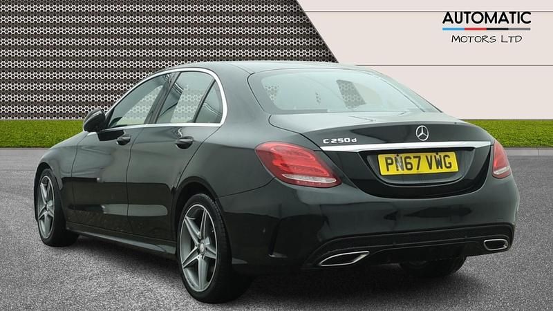 Used Mercedes C250 AMG line 204 HP (150 kW) 2017 Black Sedan