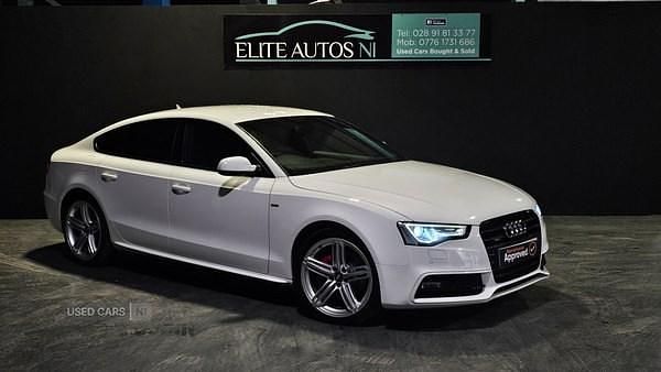 White Used 2013 Audi A5 S-Line Hatchback | £8,495 (Fair price) - Image 1/4