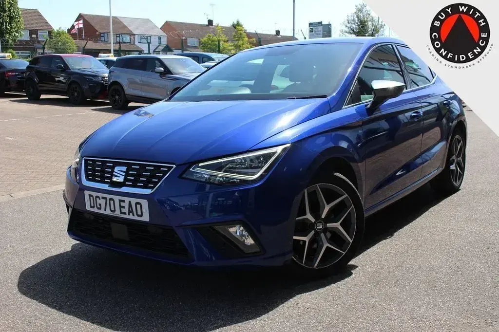 Used Seat Ibiza XCELLENCE Lux 110 HP (80 kW) 2020 Blue Hatchback