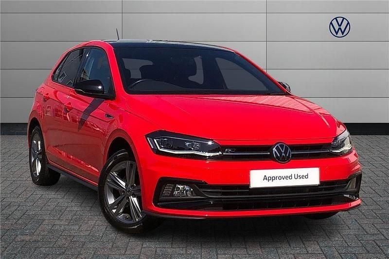 Red Used 2021 VW Polo R-line Hatchback | £17,249 (Fair price) - Image 1/4