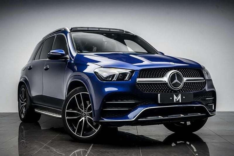 Used Mercedes GLE400 AMG line 2021 Blue Estate