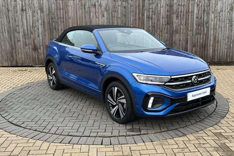 Blue Used 2023 VW T-Roc Cabriolet R-line Cabriolet | £27,499 (Fair price) - Image 1/3