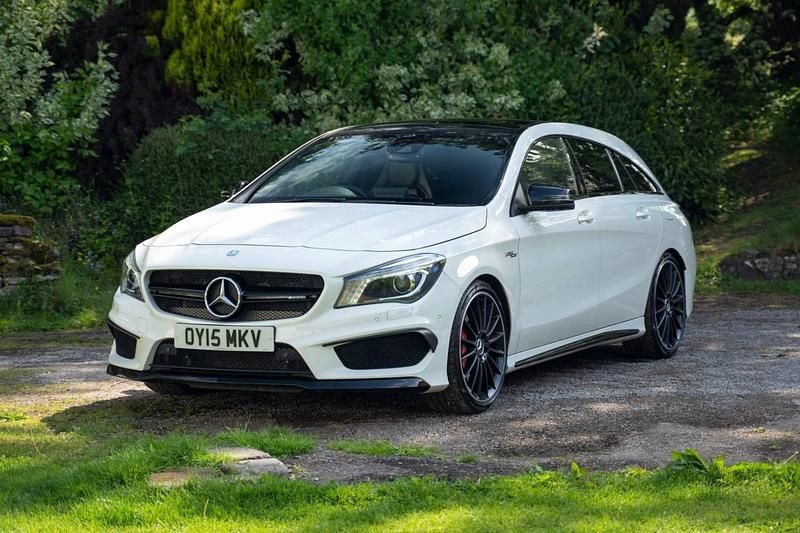 White Used 2015 Mercedes CLA45 AMG Estate | £15,995 (A bit pricey) - Image 1/4