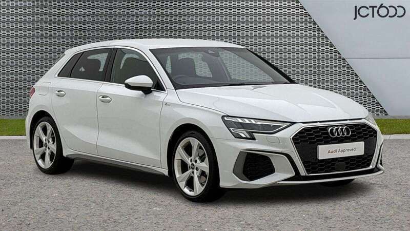 White Used 2023 Audi A3 S-Line Hatchback | £24,928 (Fair price) - Image 1/4