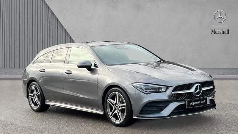 Mountain grey metallic Used 2021 Mercedes CLA220 AMG Line Premium Plus Sedan | £23,420 (Fair price) - Image 1/4