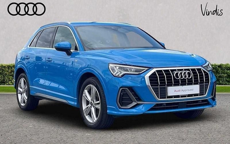 Blue Used 2022 Audi Q3 S-Line SUV | £25,757 (Good price) - Image 1/4