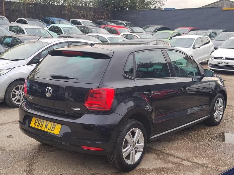 Used VW Polo Match 74 HP (54 kW) 2017 Black Hatchback