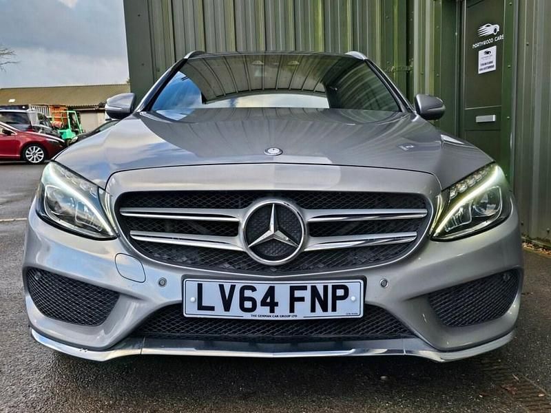 Used Mercedes C200 AMG line 184 HP (135 kW) 2014 Silver Estate