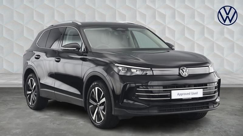 Black Used 2024 VW Tiguan Elegance SUV | £31,700 (Expensive) - Image 1/4