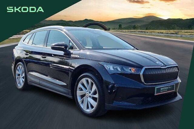 Black Used 2022 Skoda Enyaq iV ecoSuite SUV | £17,490 (Fair price) - Image 1/4