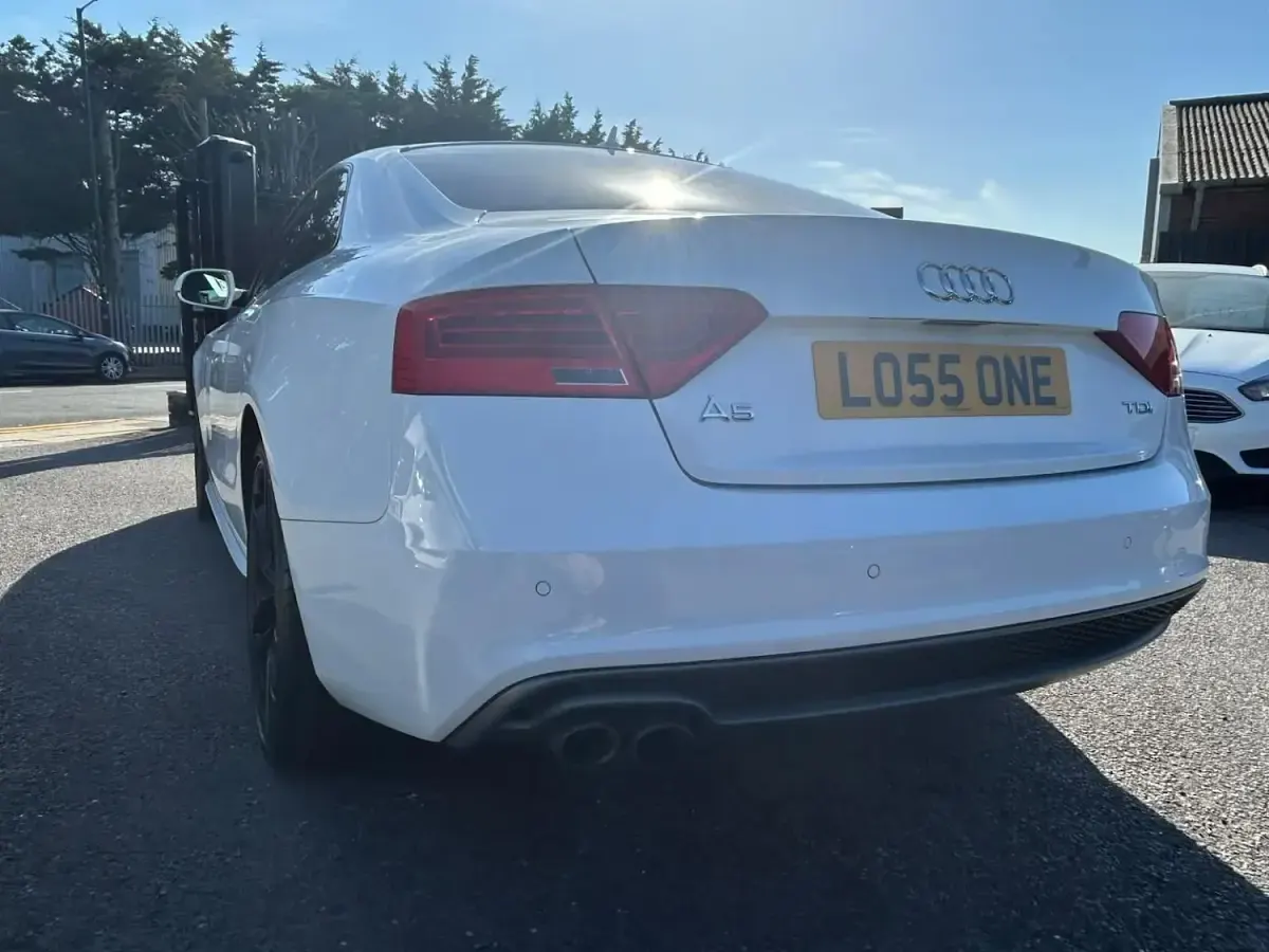 Used Audi A5 S-Line 177 HP (130 kW) 2014 White Coupe
