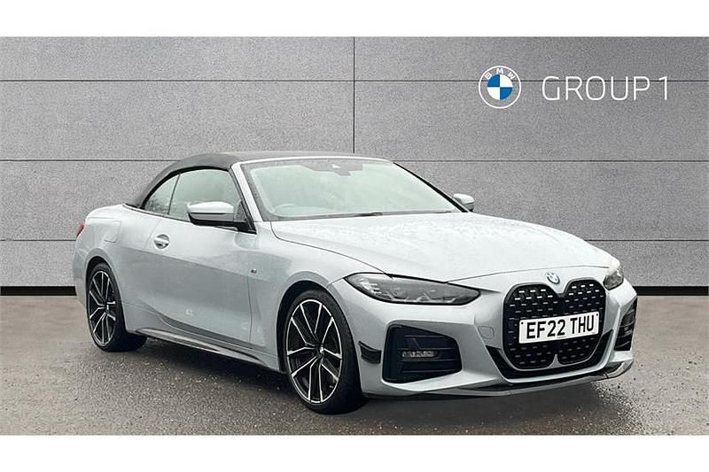 Brooklyn grey metallic Used 2022 BMW 420 M Sport Cabriolet | £27,395 (Good price) - Image 1/4