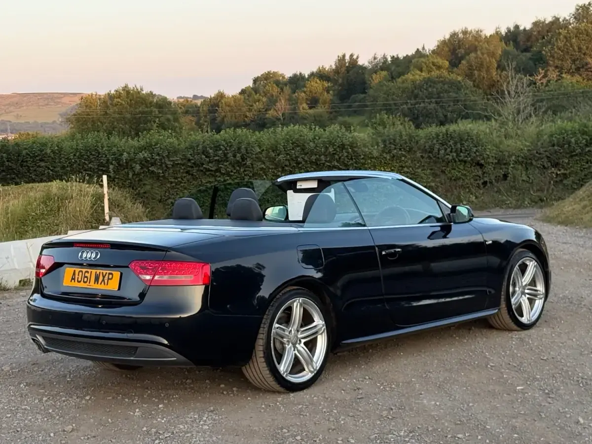 Used Audi A5 Cabriolet S-Line 170 HP (125 kW) 2012 Black Cabriolet