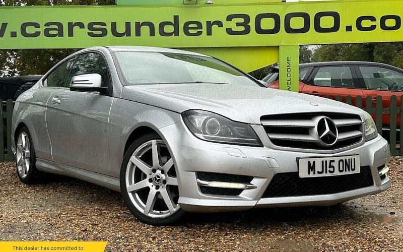 Silver Used 2014 Mercedes C250 Sport Edition Coupe | £7,350 (Good price) - Image 1/4