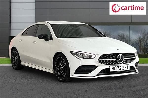 White Used 2022 Mercedes CLA180 AMG line Sedan | £28,559 (Expensive) - Image 1/4