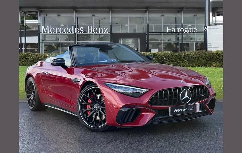 Used Mercedes SL55 AMG Premium Plus 469 HP (344 kW) 2022 Red Cabriolet