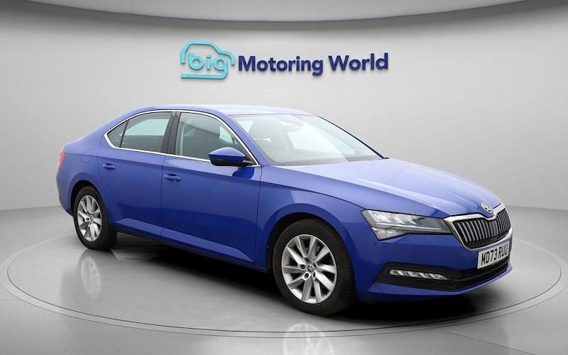 Used Skoda Superb SE 150 HP (110 kW) 2023 Blue Hatchback