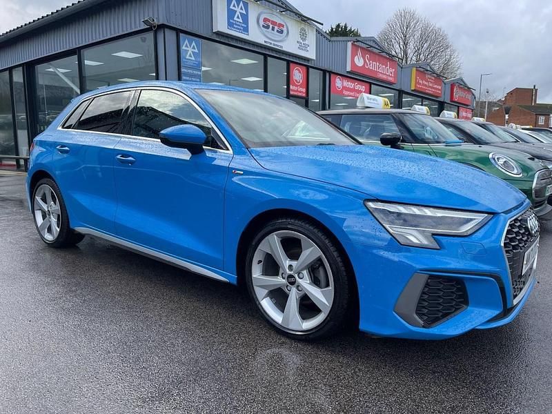 Used Audi A3 Sportback S-Line 2022 Blue Hatchback