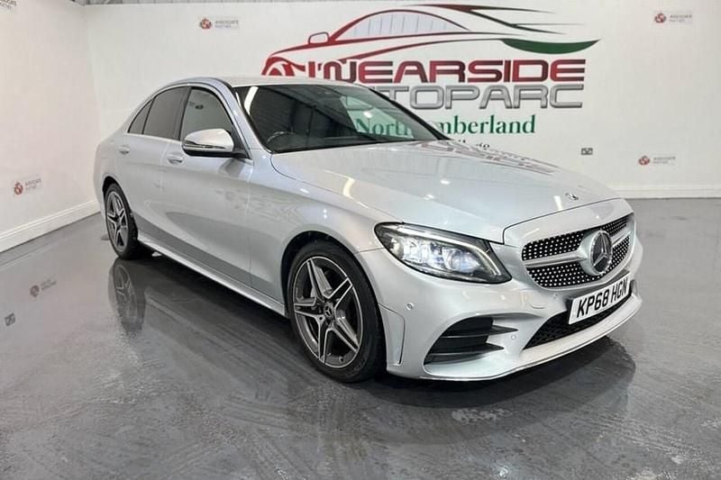Used Mercedes C220 AMG Line Premium 194 HP (142 kW) 2018 Silver Sedan