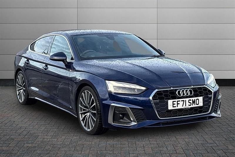 Used Audi A5 Comfort 150 HP (110 kW) 2022 Navarra blue Coupe