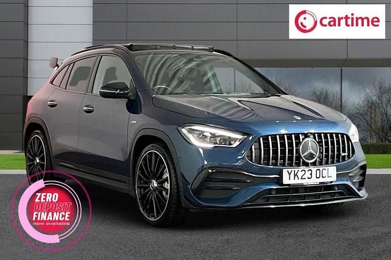 Blue Used 2023 Mercedes GLA35 AMG Premium Plus SUV | £36,990 (Fair price) - Image 1/4