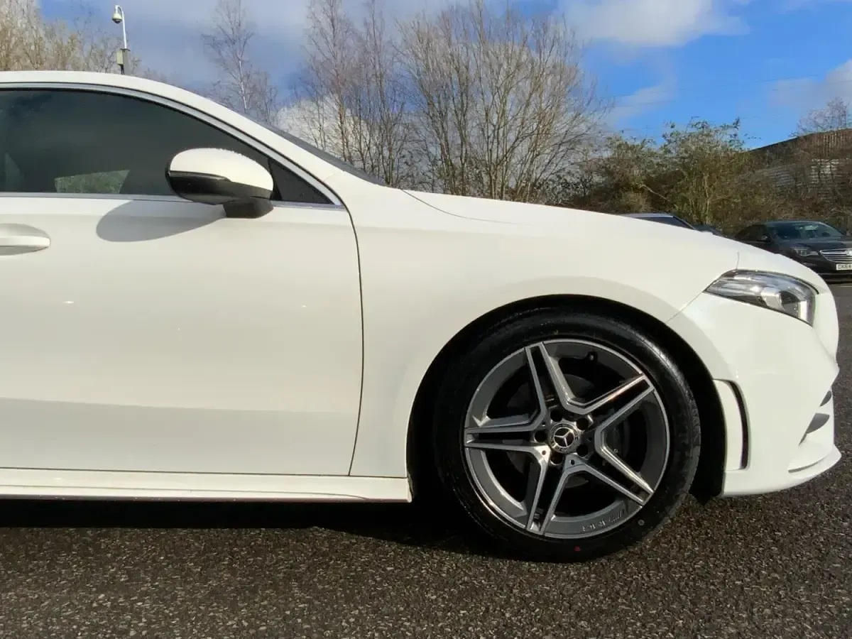 Used Mercedes A200 AMG line 150 HP (110 kW) 2019 White Hatchback