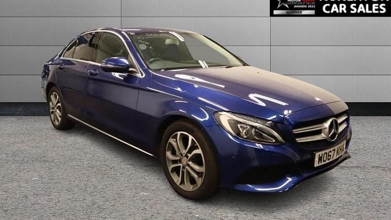 Blue Used 2017 Mercedes C200 Sedan | £11,900 (Good price) - Image 1/4