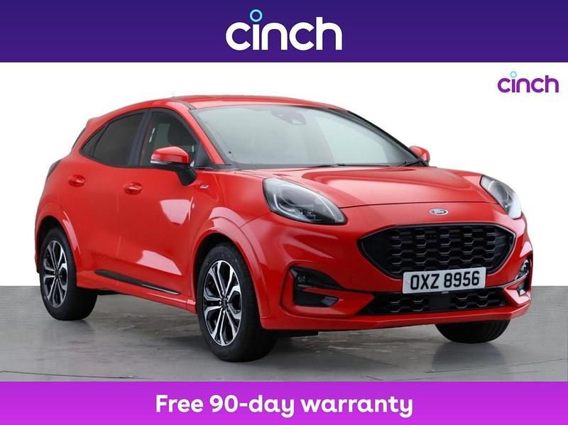 Red Used 2020 Ford Puma ST-Line SUV | £13,599 (Fair price) - Image 1/3