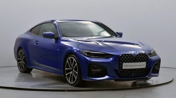 Blue Used 2021 BMW 430 M Sport Coupe | £28,995 (Fair price) - Image 1/4