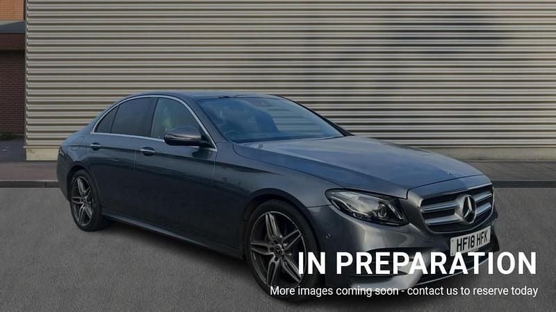 Selenite grey metallic Used 2018 Mercedes E220 AMG Line Premium Plus Sedan | £19,522 (A bit pricey) - Image 1/4
