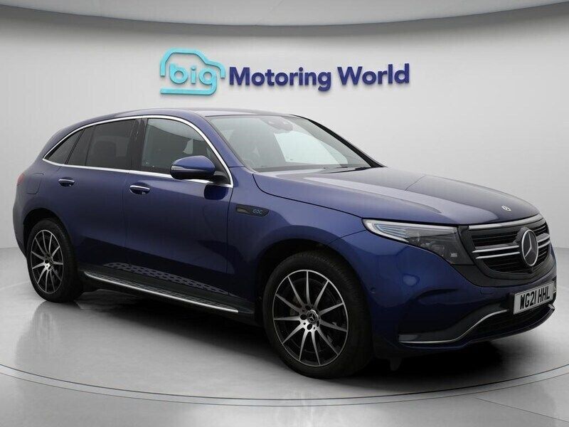 Blue Used 2021 Mercedes EQC400 AMG line SUV | £23,200 (Good price) - Image 1/4