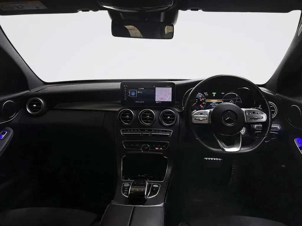 Used Mercedes C200 AMG line 198 HP (145 kW) 2019 Black Estate