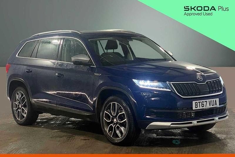 Used Skoda Kodiaq 110 HP (80 kW) 2017 Pacific blue SUV