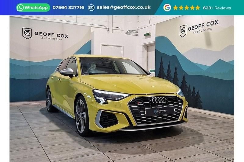 Yellow Used 2022 Audi S3 Sportback Sport Hatchback | £30,995 (Fair price) - Image 1/3