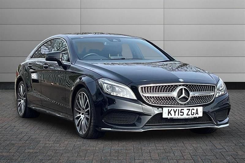 Used Mercedes CLS350 AMG Line Premium 258 HP (189 kW) 2015 Obsidian black Sedan