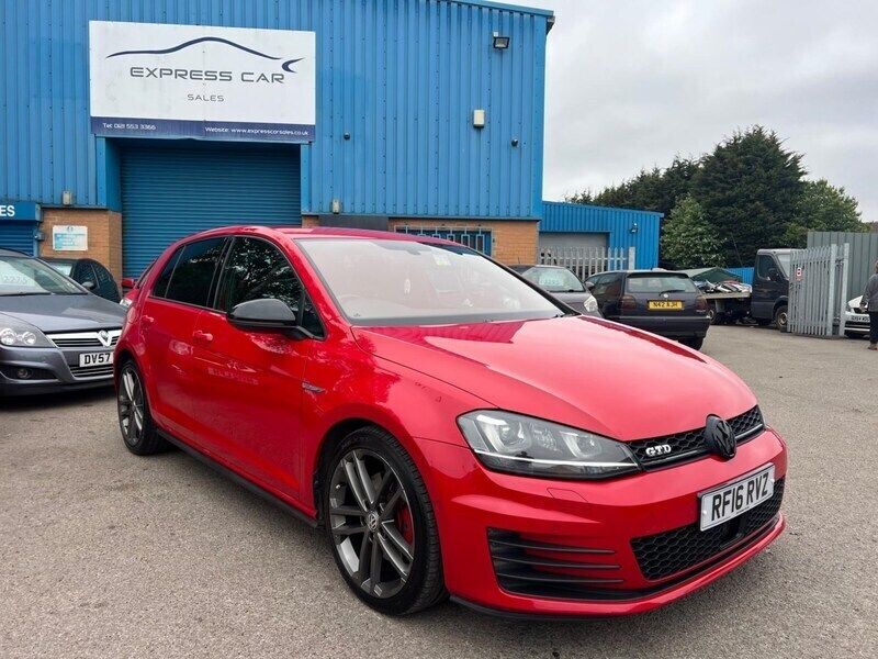 Red Used 2016 VW Golf VII GTD Hatchback | £12,975 (Fair price) - Image 1/4
