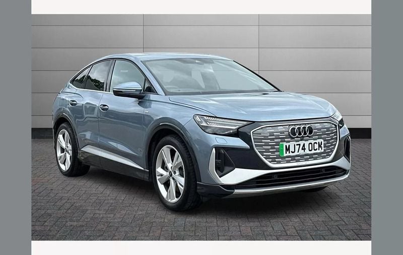 Blue Used 2024 Audi Q4 Sportback e-tron S-Line SUV | £35,450 - Image 1/4