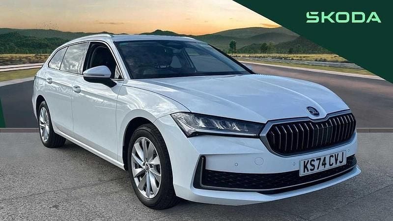 White Used 2024 Skoda Superb SE Technology Estate | £26,611 (Fair price) - Image 1/4