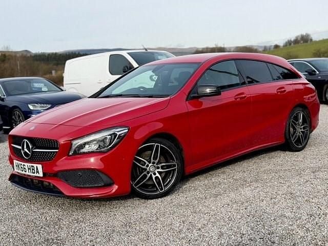 Used Mercedes CLA220 Shooting Brake AMG line 177 HP (130 kW) 2016 Red Estate
