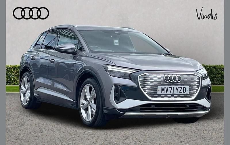 Grey Used 2021 Audi Q4 e-tron S-Line SUV | £24,900 (Good price) - Image 1/3